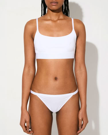 W - 3X  W-TANGA BRIEF IN WHITE