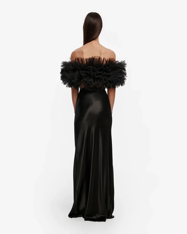 MARITZA MAXI SKIRT MIDNIGHT BLACK