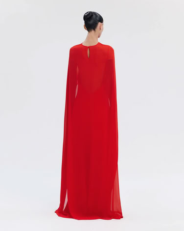 CHIFFON CAPE LOLIPOP RED