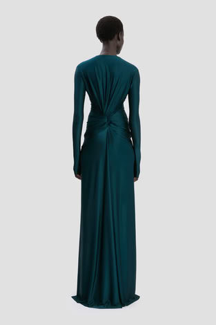 LONG SLEEVE CUT-OUT GOWN