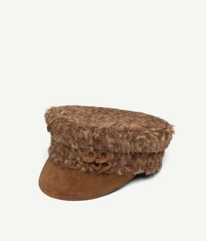 BAKER BOY CAP IN BROWN