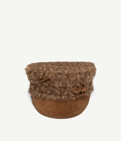 BAKER BOY CAP IN BROWN