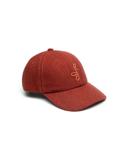 BASEBALL CAP IN BURGUNDY 