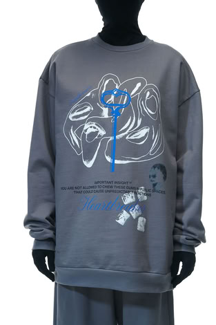 SWEATSHIRT “HEARTBREAKER” IN GREY