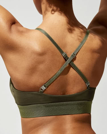 W-SCOOP BRALETTE OLIVE GREEN