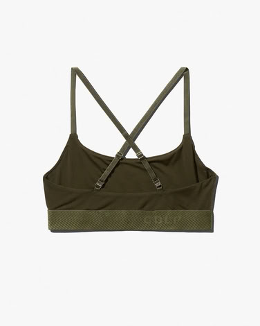 W-SCOOP BRALETTE OLIVE GREEN