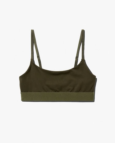 W-SCOOP BRALETTE OLIVE GREEN