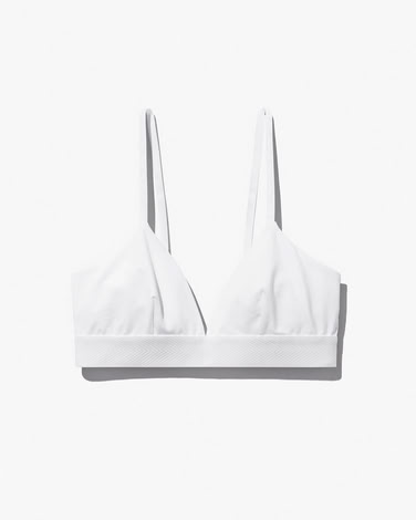 W-TRIANGLE BRALETTE WHITE 