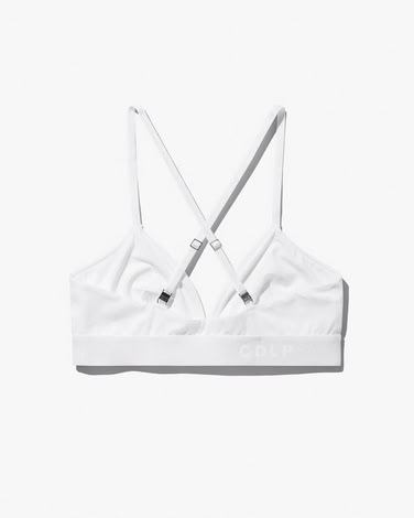 W-TRIANGLE BRALETTE WHITE 