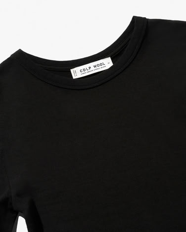 W-WOOL T-SHIRT BLACK