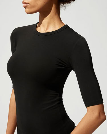 W-WOOL T-SHIRT BLACK