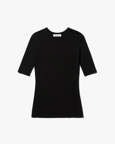W-WOOL T-SHIRT BLACK