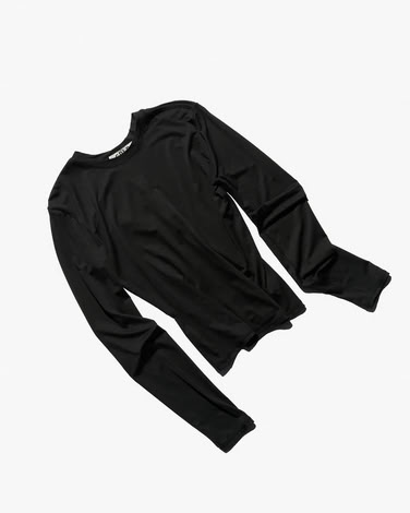 W-LW LS T-SHIRT BLACK