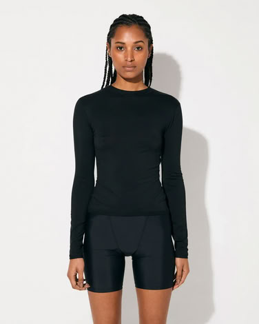 W-LW LS T-SHIRT BLACK