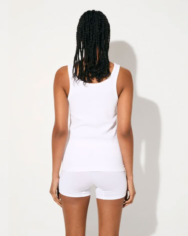 W-RIB TANK TOP WHITE