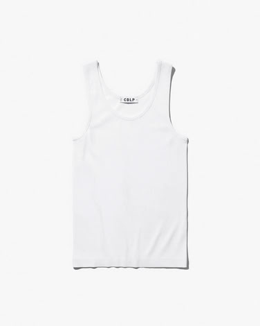 W-RIB TANK TOP WHITE