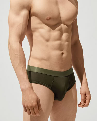 W-Y-BRIEFS OLIVE GREEN