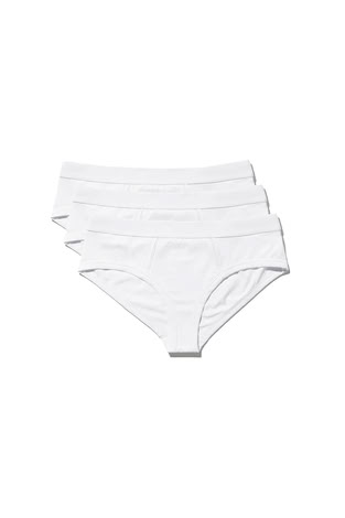 3 X W-Y-BRIEFS WHITE