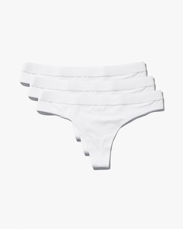 3 X THONG WHITE