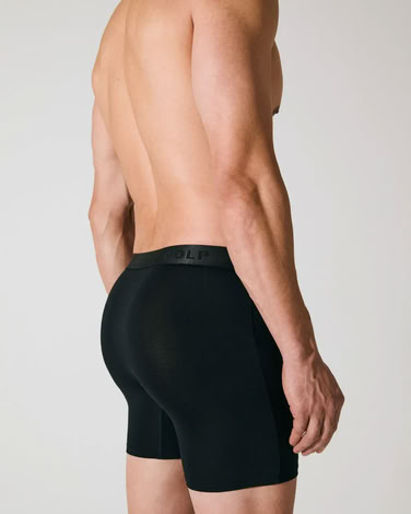 3 X BOXER BRIEF LONG BLACK