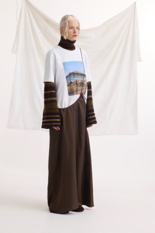 BROWN SUNDRESS-SKIRT