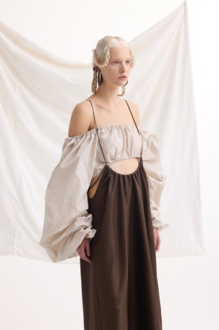 BROWN SUNDRESS-SKIRT