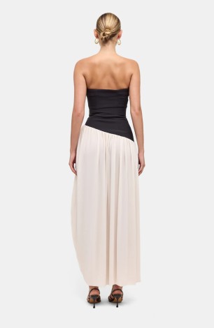 BALLAD DRESS IN BLACK/IVORY