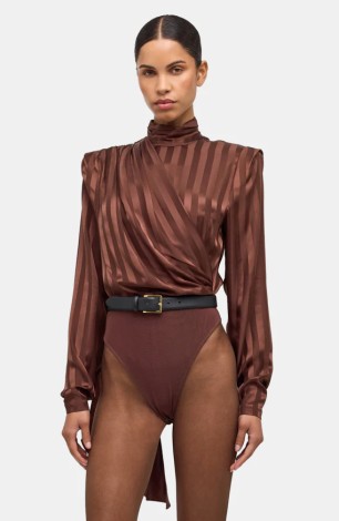 POPPINS BODYSUIT IN BROWN
