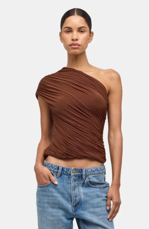 CAMINA TOP IN BROWN
