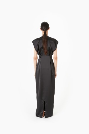 ZERO WASTE ADJUSTABLE DRESS IN BLACK