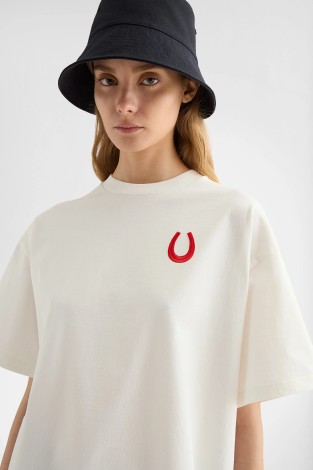 CNY T-SHIRT CN SS EMB PORCELAIN