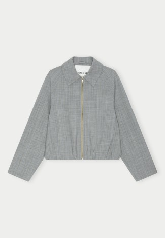 RAY JACKET IN LIGHT GREY PINSTRIPE 