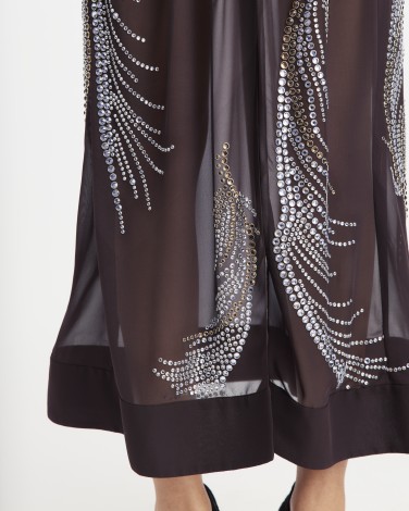 SILAS MIDI DRESS IN NOCCIOLA