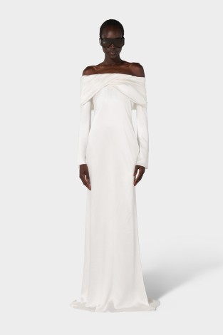 ABITO LUNGO/LONG DRESS IN OFF WHITE