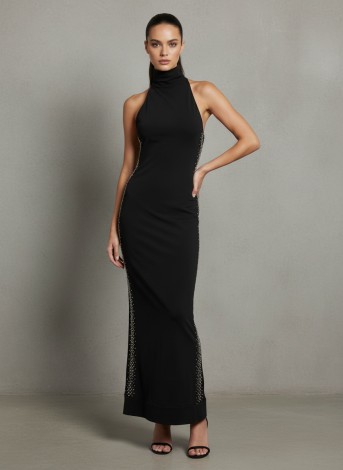 COVEY	MIDI DRESS IN NERO