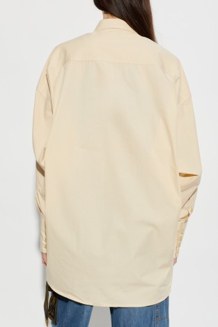 CARLA - PARACHUTE POPELINE OVERSIZE SHIRT IN SAND
