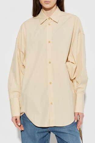 CARLA - PARACHUTE POPELINE OVERSIZE SHIRT IN SAND