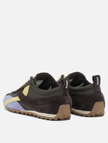 TB.304 NYLON BROWN LEATHER SNEAKERS