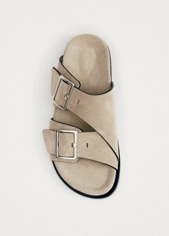 ALBA CREAM LEATHER SANDALS