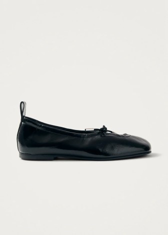 BUMI ONIX BLACK LEATHER BALLET FLATS