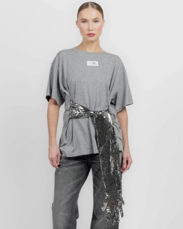 T-SHIRT LIGHT GREY MELANGE