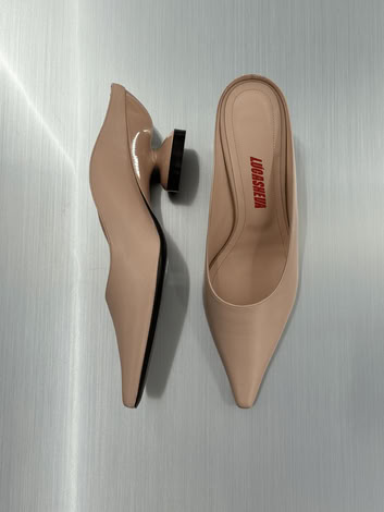ANGELICA BEIGE NAPPA LEARHER MULES