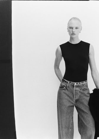 AURA SLEEVELESS BODYSUIT IN BLACK