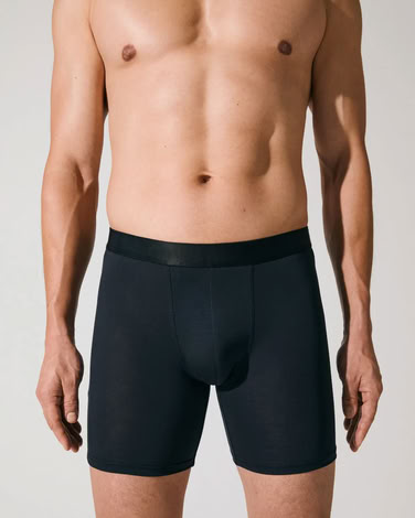 M - BOXER BRIEF LONG DARK NAVY