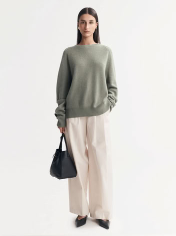 BOYFRIEND O-NECK GREEN