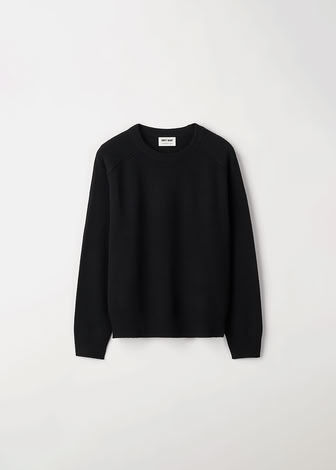 BOYFRIEND O-NECK BLACK