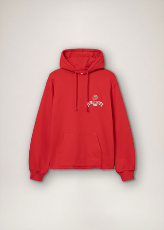 BREWING HOODIE IN RED