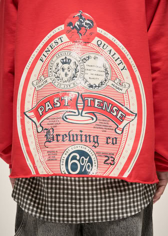 BREWING HOODIE IN RED