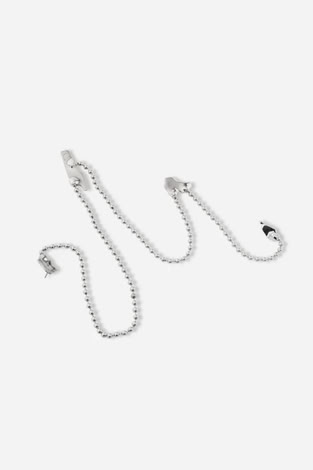 BROOCH MADE OF STAINLESS STEEL WITH FOUR ELEMENTS