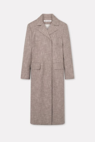 CALLIE STRUCTURE WOOL BLEND CINNAMON MELANGE